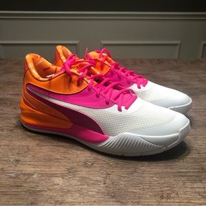 Puma Triple Dunkin' Donuts Iced Coffee Day White/Pink Men Size 10.5 376438-01
